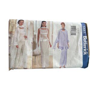 Butterick 5885 Sewing Pattern Misses Size 14-18 Multi Duster Pants Ensemble CUT